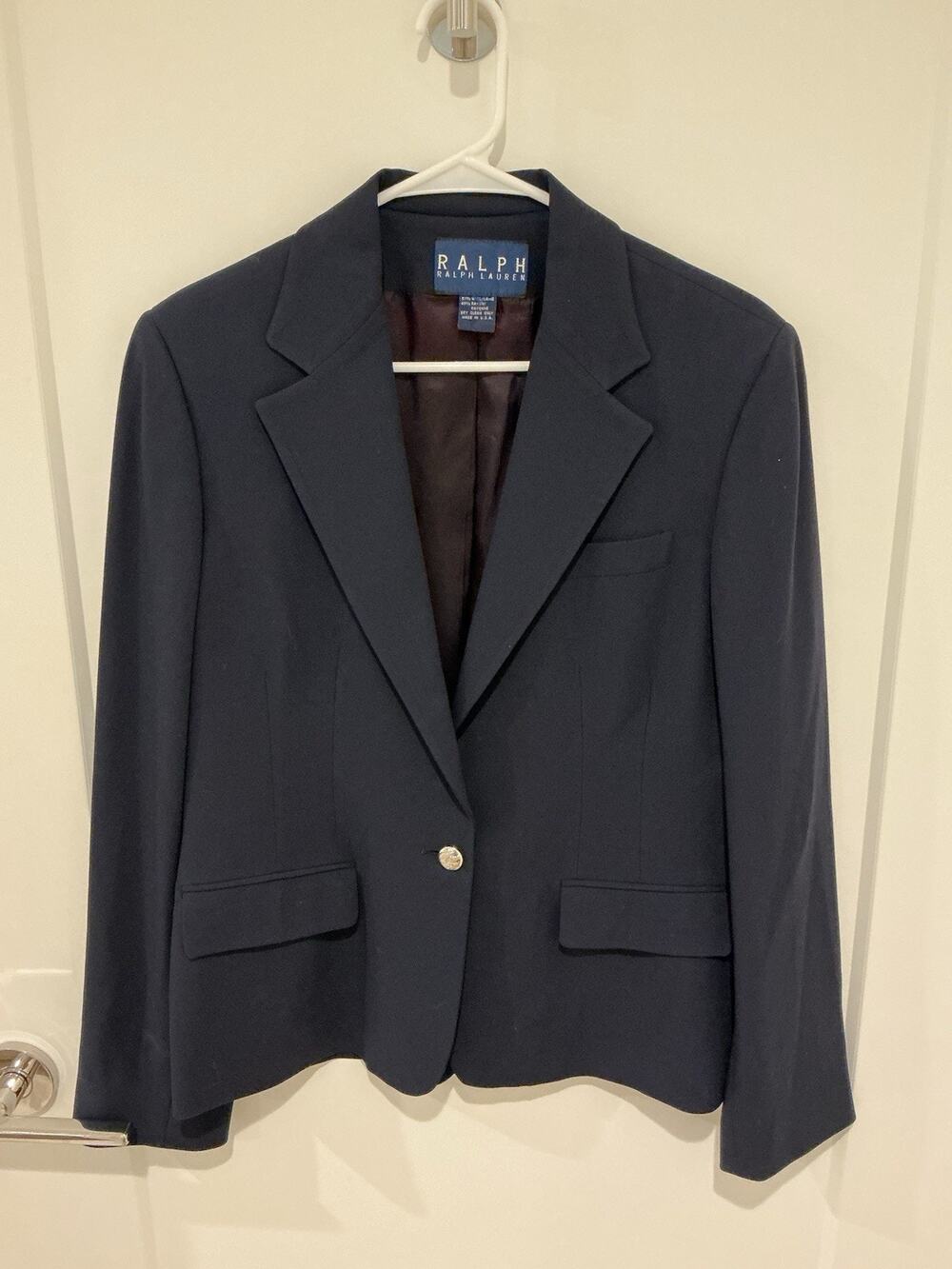 Ralph by Ralph Lauren Women’s Sport Coat Navy One Button 40” Chest